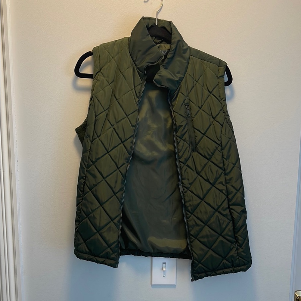 Quilted Green Vest
